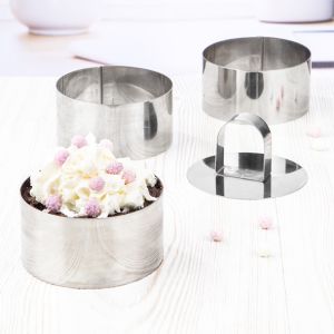 Dessertring - Set 4 - tlg., rund 3 Formen und 1 Stempel