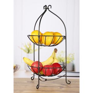 Etagere mit zwei Körben Abmessungen ca. Ø 26cm - Höhe ca. 53cm