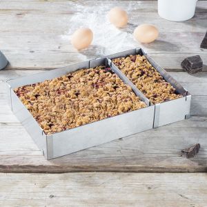 Backrahmen aus Edelstahl unterteilbar in 4 Teile