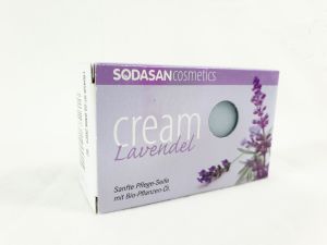 SODASAN Bio-Seife CREAM LAVENDEL 100g