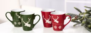 Kaffeebecher 320ML Elch mit oder ohne Sterne