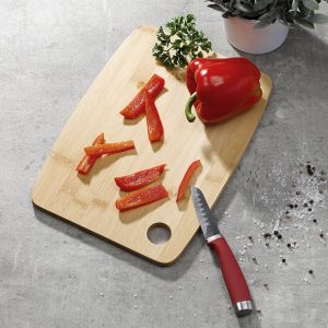 Schneidebrett aus Bambus, geölt Maße: ca. 30,5 x 22 x 1,2cm