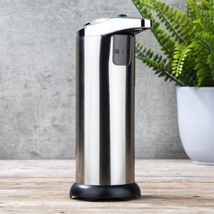 Automatischer Seifen - & Desinfektionsmittelspender aus Edelstahl, Füllmenge: ca. 220ml