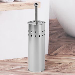 WC - Garnitur aus Edelstahl 18/0 Maße: ca. Ø: 9,5 x H: 38cm