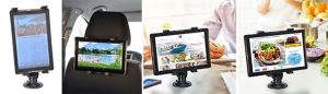 Universalhalter für Tablets, mit Saugnapf, in Küche, Auto oder im Büro zu verwenden