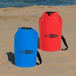Trockentasche 10 Liter, mit Schultergurt Blau oder Rot