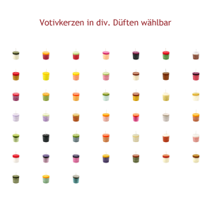 Candle Factory Votivkerzen Düfte A-O